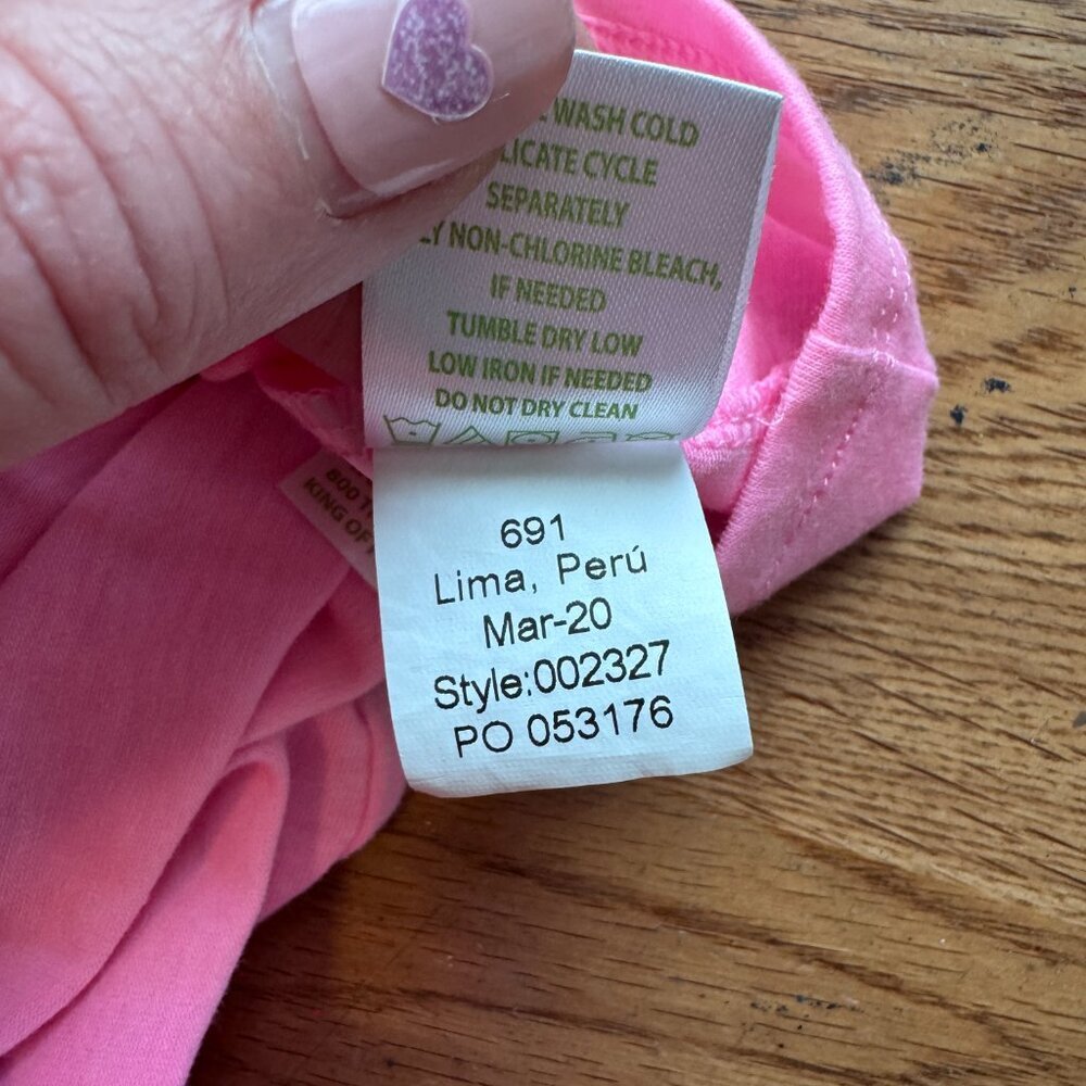 Lilly Pulitzer Alessa Ruffle Tank Top Pink Size Large - Picture 6 of 9